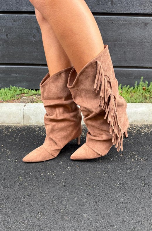 Bottines à franges | Mocha