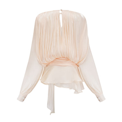 Fully Pleated Ruffled Mini Dress