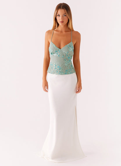 Sequin Cami Top - Mint