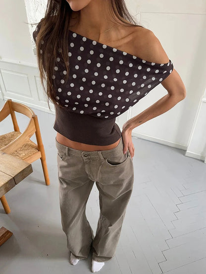 Polka Dot Crop Top