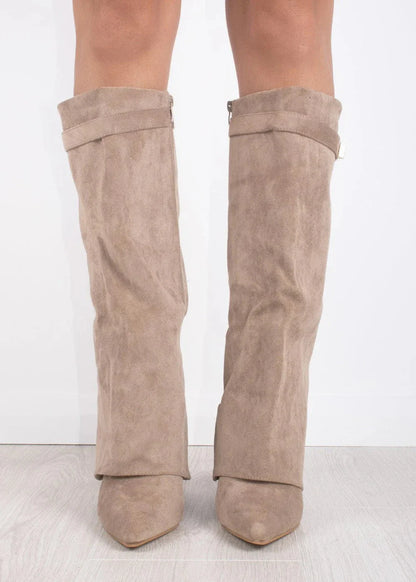 Creme Luxe | Suede Knee High Boots
