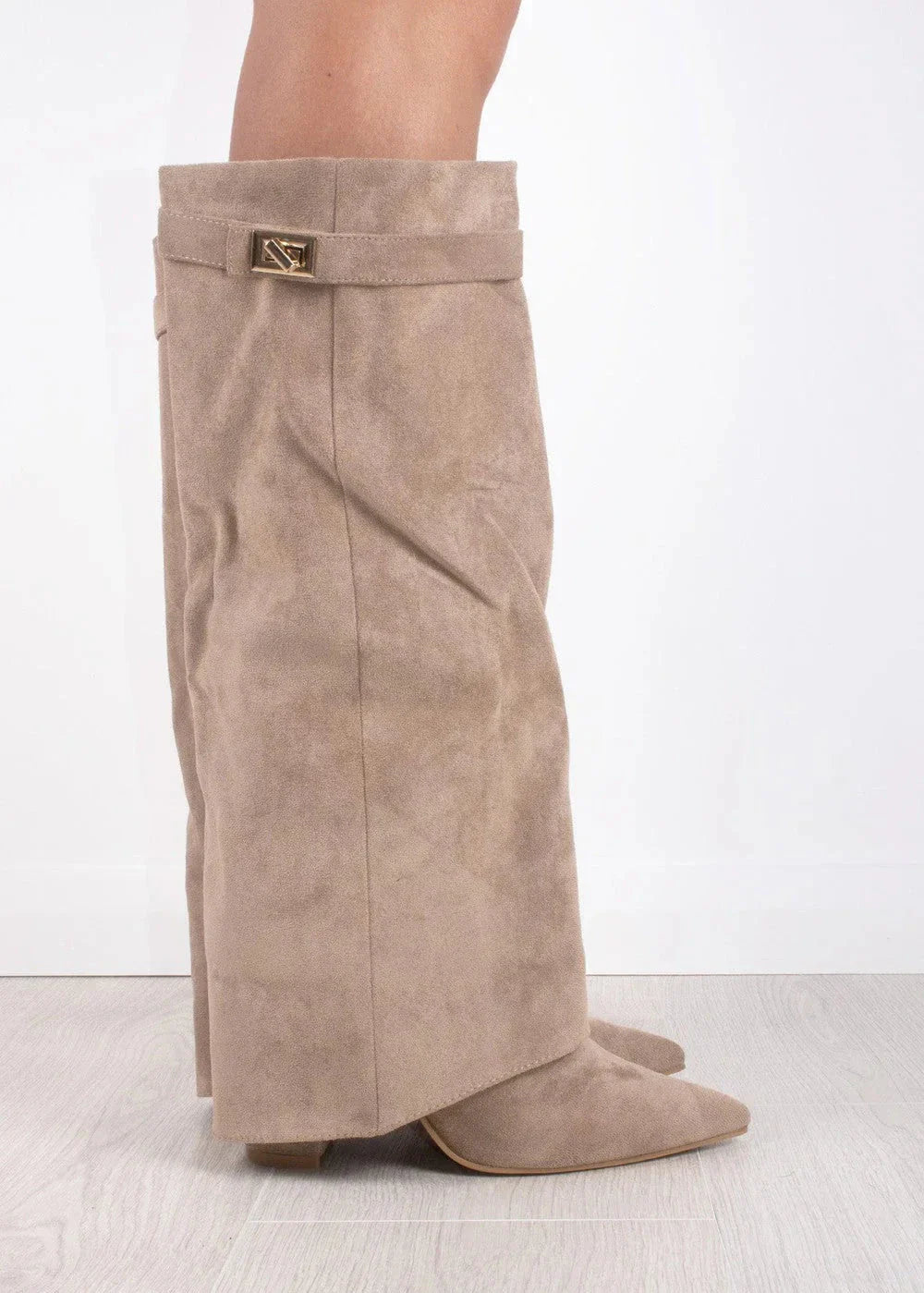 Creme Luxe | Suede Knee High Boots