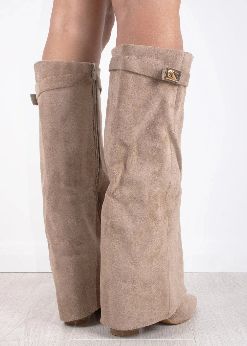 Creme Luxe | Suede Knee High Boots